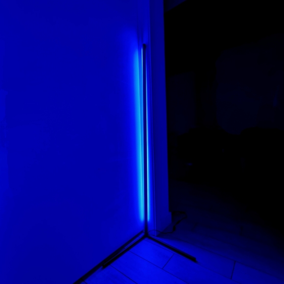 Corner LED Floor Lamp RGB Variable Color With Remote Control - Picture 3 of 5